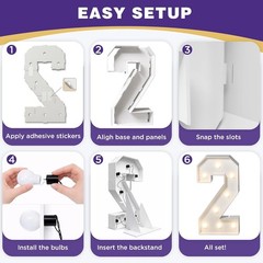 Bold 26 Marquee Numbers – Class of 2026 Graduation Decor Set