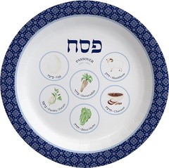 Festive 24-Pack Disposable 9″ Passover Seder Plates – Perfect for Gatherings