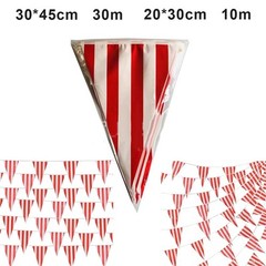 Brighten Up Your Carnival Celebration with Red and White Pennant Banner
