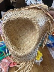 Misc. Items For Hawaiian/Luau Party/Pool, 16 Pcs, Straw Hat, Cups, Lei, Lanterns