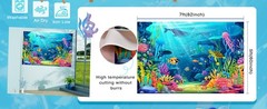 7x5ft Under the Sea Backdrop Little Mermaid Ocean Theme Party Decorations for