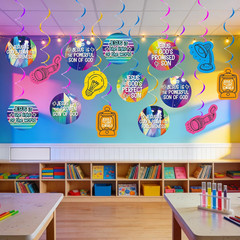 20 Pcs VBS 2026 Party Decorations Light Flashing Station Hanging Swirls Light Bu