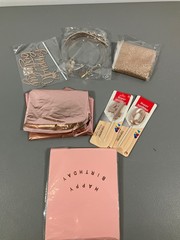 MDCGFOD 40th Birthday Party Kit for Women – Rose Gold Decor with Crown, Sash, Ba