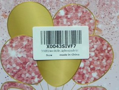 TONIFUL 4 Pc 18th Birthday Theme Balloon Boxes Decorations Pink Rose Gold new