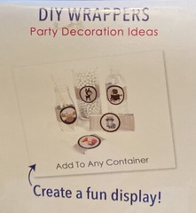 DIY BIG DOT party supplies-Holly Jolly Penguin-Set of 15 wrappers.