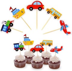 Decoracion De Cumpleaños Globos Para Niños Transporte Vehiculos Primeros 40 Set