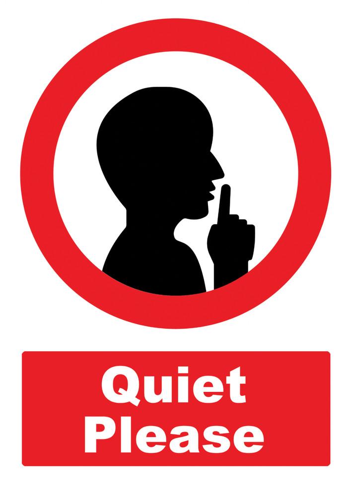Quiet Please Wall Poster Print Sign Business School Exam Optional Laminated