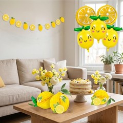 Lemon Balloons Lemon Foil Balloons 9PCS with Banner for She Found Her Main Sq…