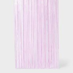 Spritz™ Rainbow Confetti Fringe Backdrop Lavender 3′ x 8′ Party Decor