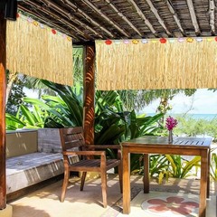 Natural Grass Table Skirts for Luau Party