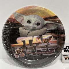 STAR WARS BIRTHDAY BANNER Mandalorian BABY YODA «happy birthday» 6′ long NEW!