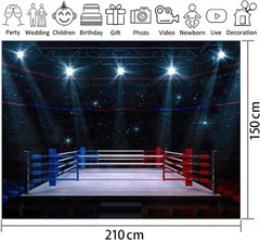 Stadium Lighting 3D Professional Banner Boxing Arena Photo Background Sports