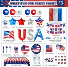 Vibrant Balloon Assortment for Independence Day
