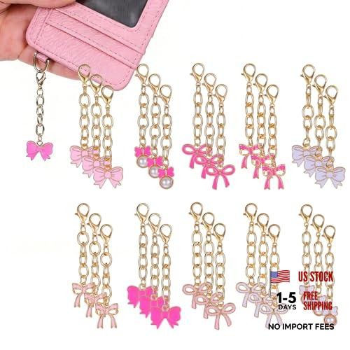 30pcs Bows Keychains Party Favors Cute Bowknot Keys Chains Bows Birthday Party