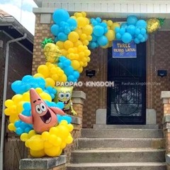 SpongeBob SquarePants Theme Kids Happy Birthday Shower Ceremony Colorful Party