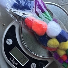 Multicolor Confetti Party Decoration Lot Paper & Fabric Pom Poms All Occasions