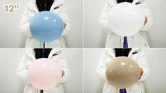 White Double Stuffed Balloons 115Pcs – 5/10/12/18″ Arch Garland Kit for Party De