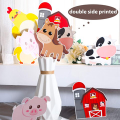 28 Pack Farm Animal Centerpiece Sticks Table Topper Baby Shower Kids Party Decor