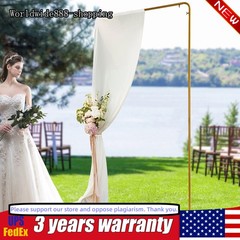 Freestanding Wedding Backdrop Stand Gold&Beige Backdrop Frame With Solid Base