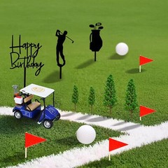 22Pcs Golf Cake Decorations Golf Cart Cake Toppers Heading for The Green Cake…