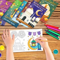 Ramadan Eid Mubarak Party Mini Coloring Book Graffiti Painting Book ET