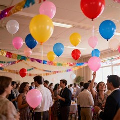 Assorted Rainbow Latex Balloons, 60 Pack 12 inch Round and 60inch long balloo…