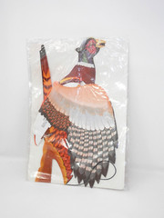 Beistle Flying Pheasant Hanging Decoration Honeycomb Tissue 26″ Vintage 1979 NOS