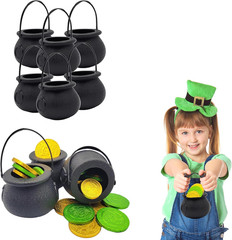 Black Candy Cauldron Kettles, Party Decoration Supplies, St. Patrick’S 3″ Inches