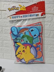 Happy Birthday Corrugated Plastic Yard Sign Phrase Set 11 in Letters Pokemon