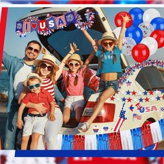 250th Anniversary Parade Car Decorations Kit 4th of July Patriotic Golf Cart …