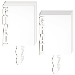 Anglechic 12 Pcs Sublimation Graduation Fans Blank Class of 2026 Gifts DIY Hand