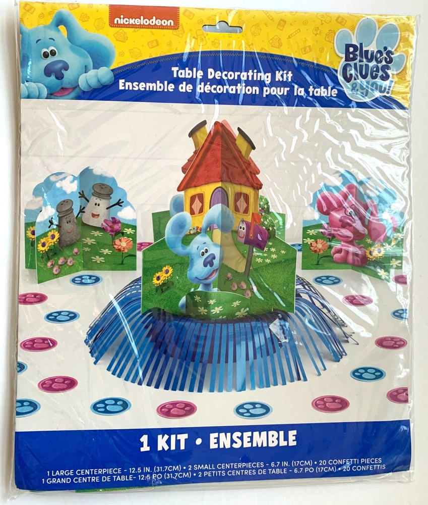 Nickelodeon Blues Clues & You Birthday Party Table Decorating Kit