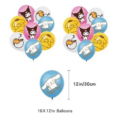 Hello Kitty & Friends Birthday Party Decora Supplies Balloon Banner Cake Toppers