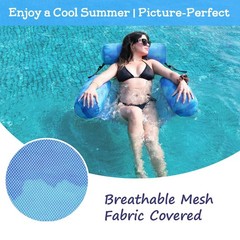Inflatable Pool Float Chair – Pool Floats Adult Heavy Duty, Water Floating Lo