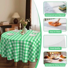 8 Pack Plastic Tablecloth 84″ Disposable Table Cloths for 6 to 8 Foot Tables …