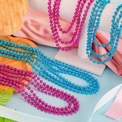 Gender Reveal Beads Decorations, 12PCS Pink Blue Gender Reveal Necklaces, 33″ ro