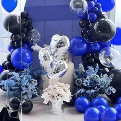 Royal Blue Balloons 12 inch, 100 Pack Royal Blue Latex Balloons for Graduatio…