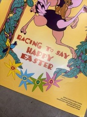 Eureka Window Cling Disney Lion King Racing to a Happy Easter Vintage