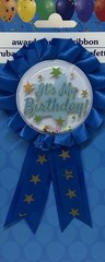 It’s My Birthday Blue Award Ribbon
