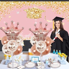 Table Centerpiece Balloons Stand Kit Include Rose Gold Latex Confetti Balloon…