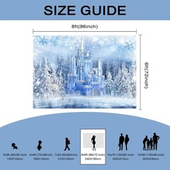Mocsicka Winter Wonderland Backdrop Wonderland Party Decorations Crystal Ice Cas