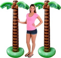 Giant Inflatable Palm Trees – 2 Pack – 6 Foot for Luau Parties Tropical Theme