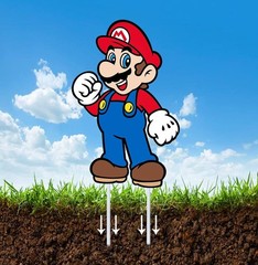 Super Mario Birthday Party Supplies – 8PCS Yard Signs with Stakes, Outdoor Decor