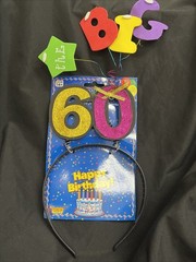 The Big 60th Headband Happy Birthday Celebration