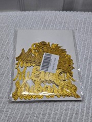 Eid Mubarak Cake Topper Gold Glitter Decor Islamic Ramadan Kareem Muslim Party