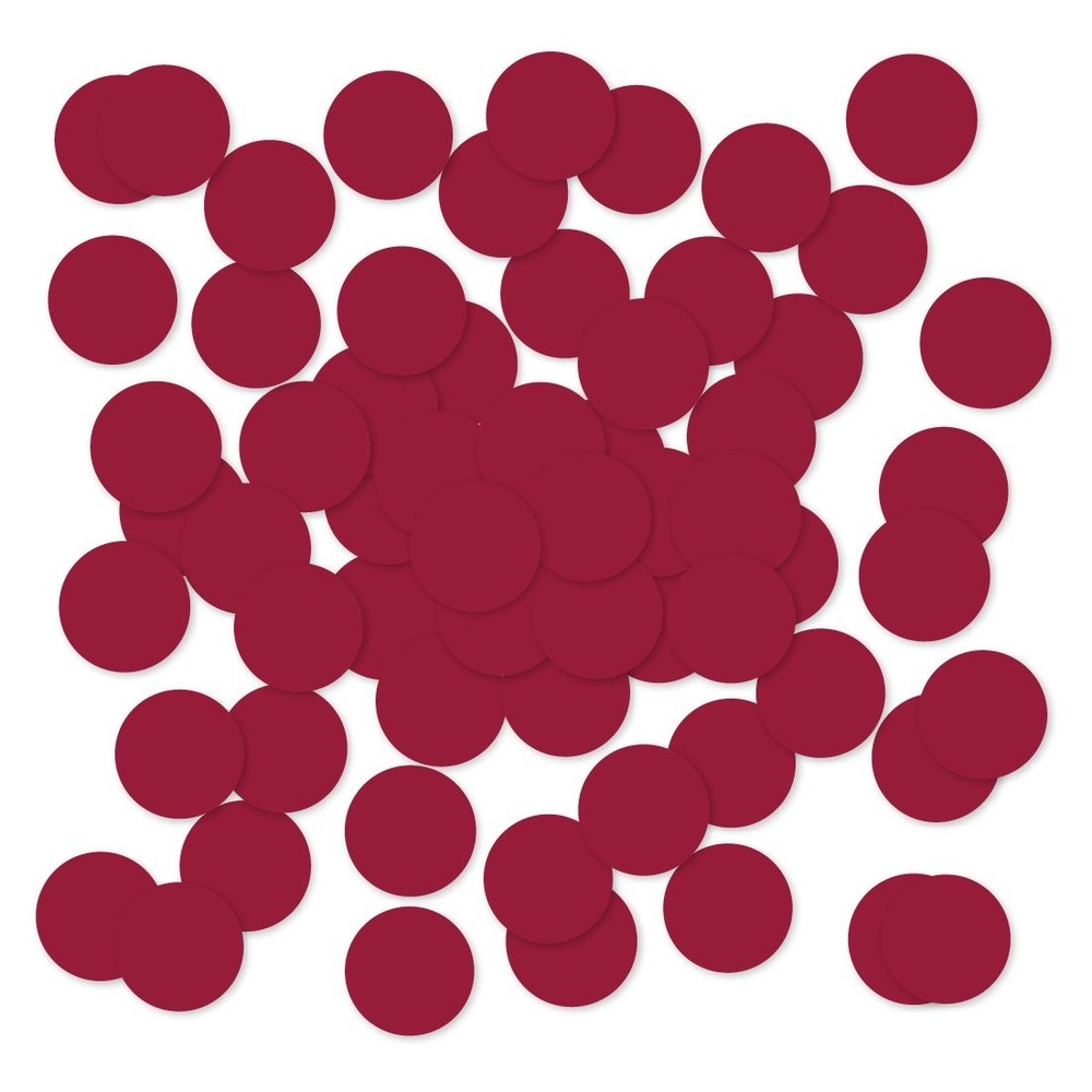 180 PCS Large Confetti Party Table Decor 1.5 Inch DoubleSided Burgundy