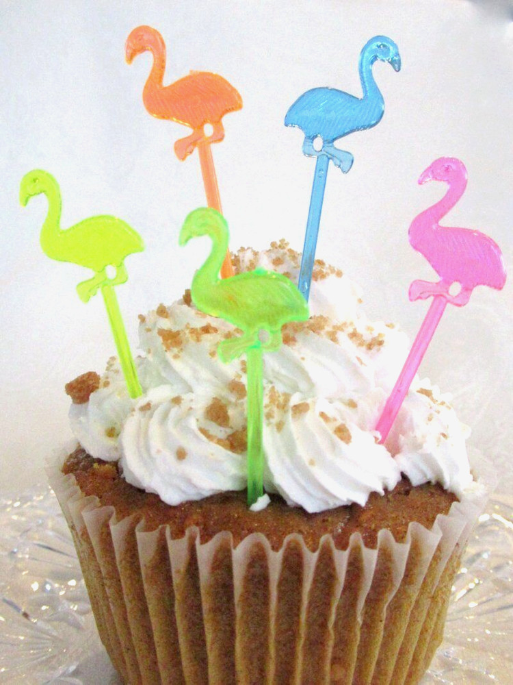 Flamingo Party Picks Forks Cupcake Decorations Party Supplies 50 Pcs