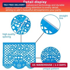 6 Packs 108 Ft Fiesta Party Decorations Mexican Party Banners Papel Picado Banne