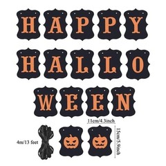 81pc Halloween Party Decorations Pack Banner Balloons Hanging Swirls Pumpkin Bat