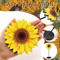 3 Pcs Spring Table Decor Summer Sunflower Wood Table Sign Spring Freestanding…